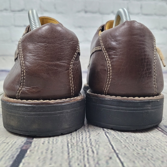 SANDRO | 9103 leather laceup split cap toe derby loafer shoes - Picture 7 of 11